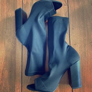 Tony Bianco open toe stretch bootie